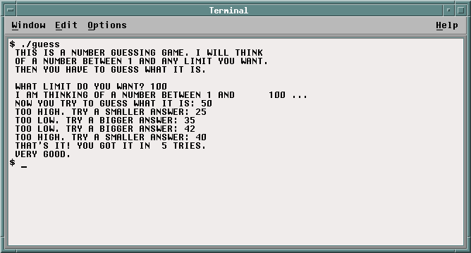 Guess in FORTRAN 77